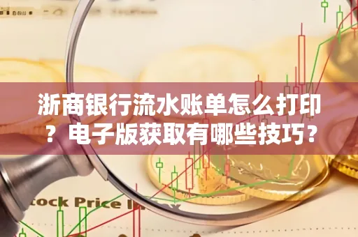 浙商银行流水账单怎么打印?电子版获取有哪些技巧?